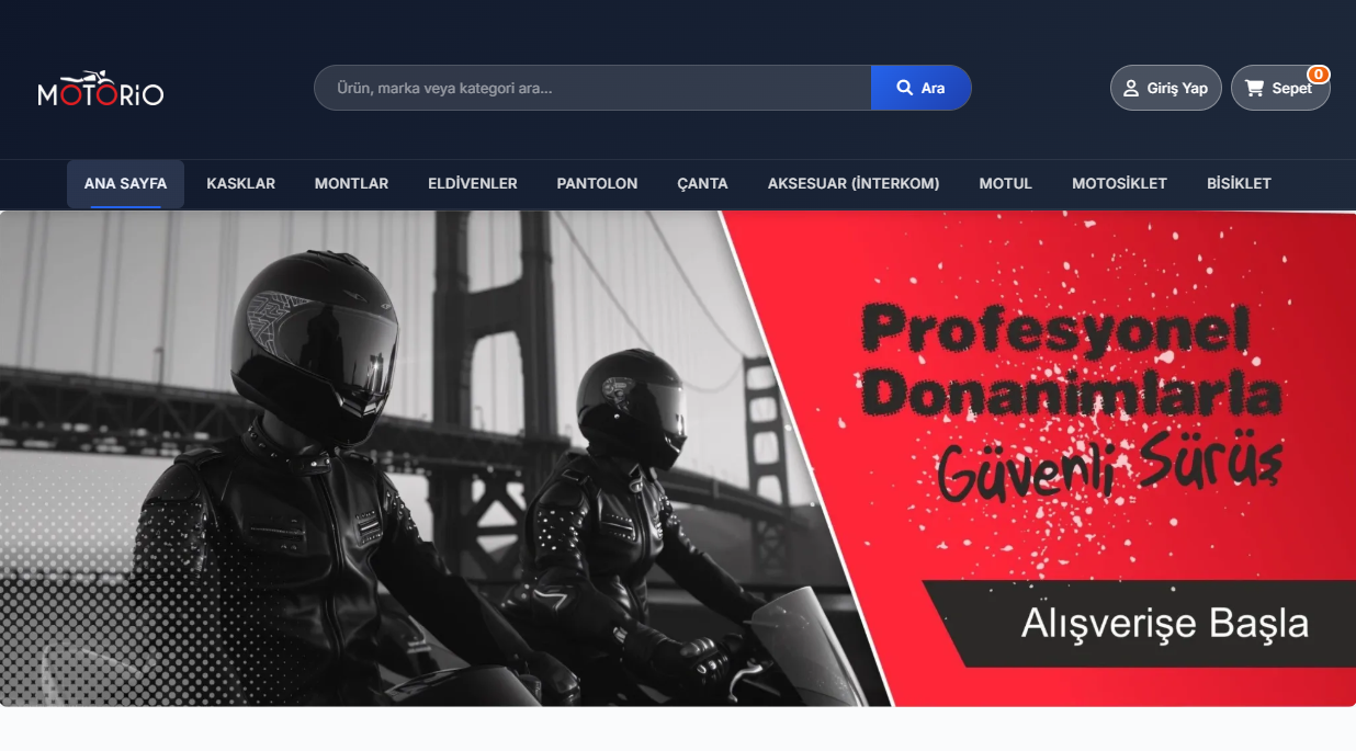 Motorio - Motosiklet Ekipmanları